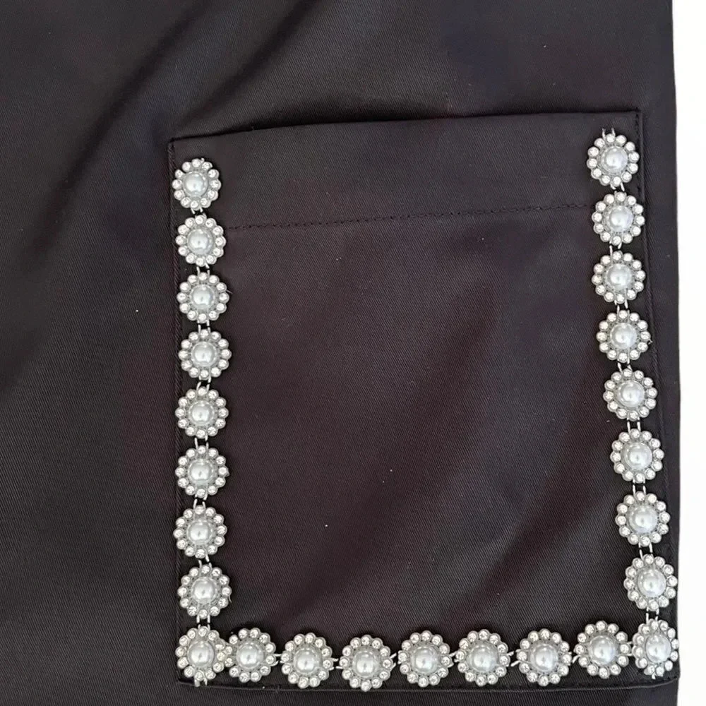 ZARA Kids | Black | JEWEL POCKET PINAFORE DRESS
